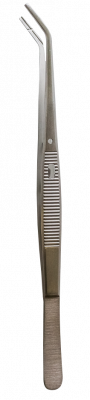 Пинцет гладкий с защелкой  Dental tweezers/ 15,5 cm