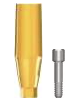 Абатмент обтачиваемый  в комплекте с фиксирующим винтом (Milling Abutment) MIMA3515HT