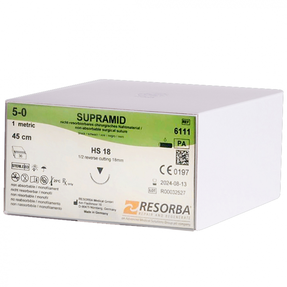 Супрамид HS 18 1 ЕР 5-0 USP 0.45 m. 3. s-6111