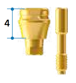 Формирователь десны сканируемый AO, D= 4.0 mm H=4,0 mm AOISH4004T