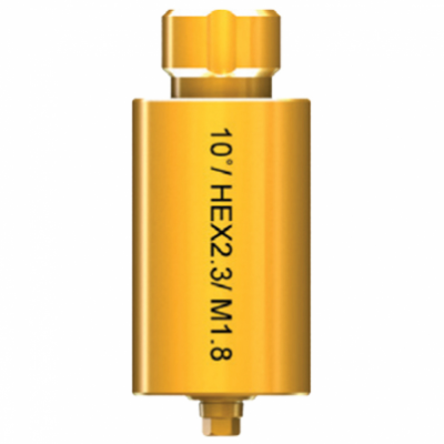 Болванка для индивидуального титанового абатмента AnyRidge D=10  L=20 с шестигранником