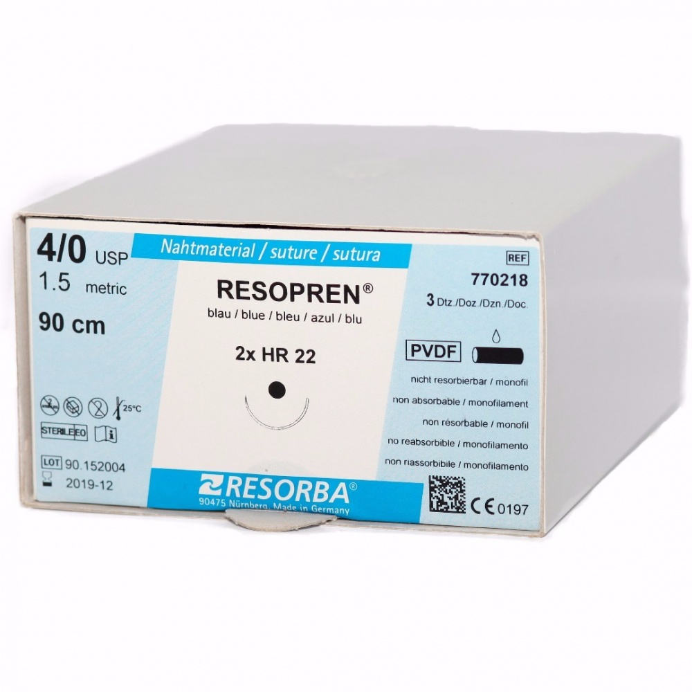 Резопрен 2xHR 22 1.5 ЕР 4-0 USP 0.90 m. 3. 36шт. 770218
