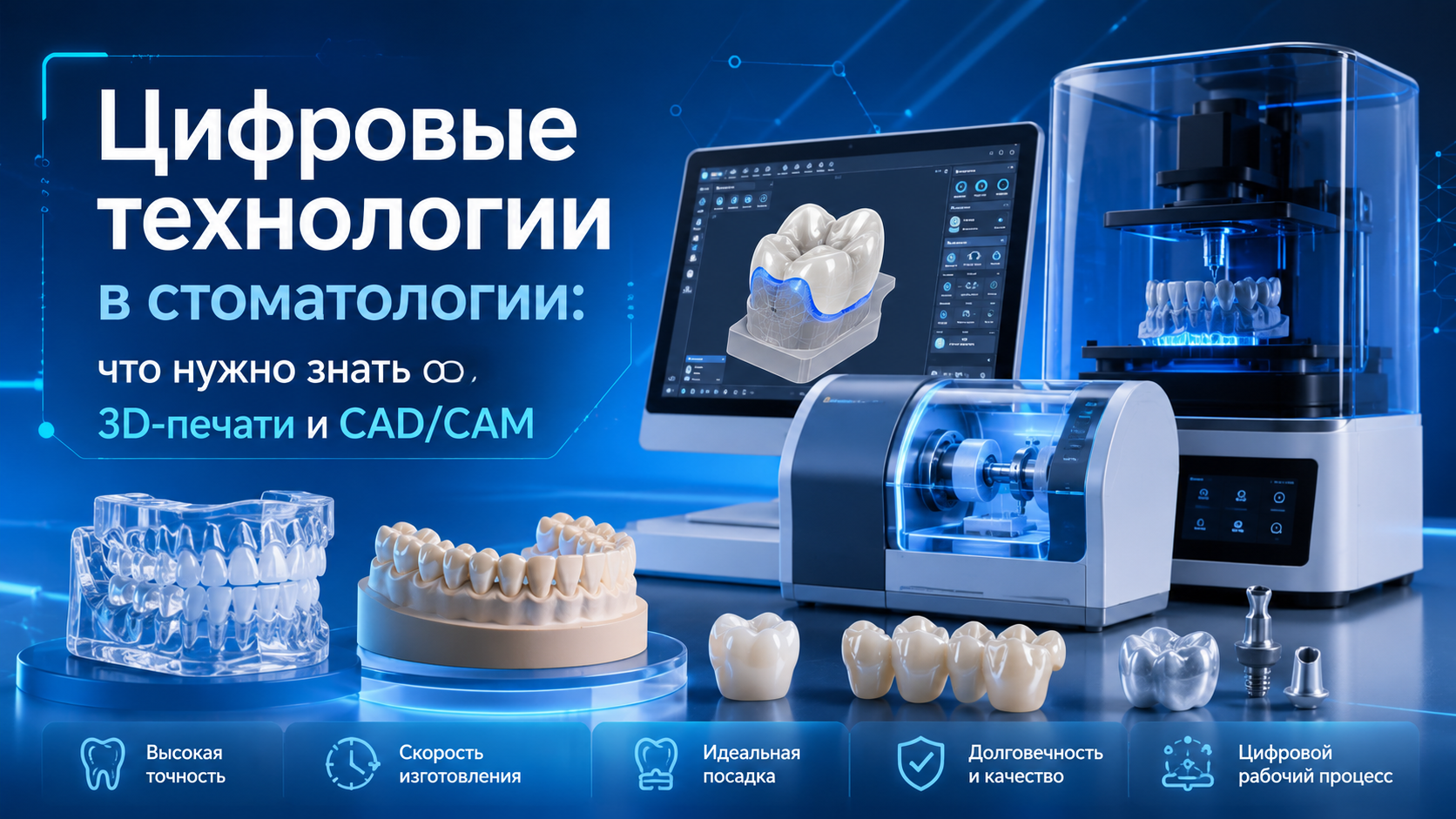 Цифровые технологии в стоматологии: что нужно знать о 3D-печати и CAD/CAM