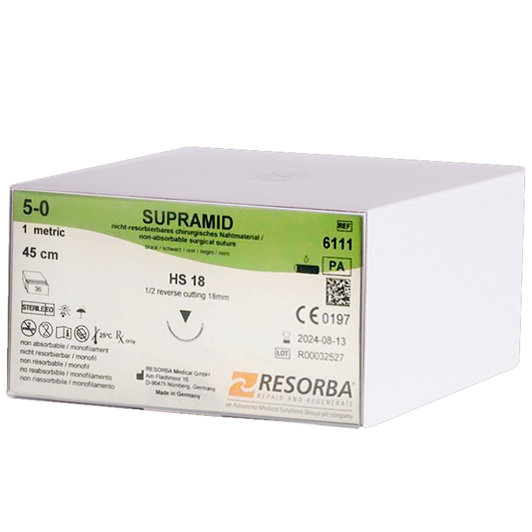 Супрамид DSM 11 0.7 ЕР 6-0 USP 0.45 m. 3. s-6151