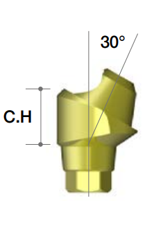 Комплект Multi-unit N-type AnyRidge, H=4.5  угол=30° c шестигранником MUAARH3045HP_SO