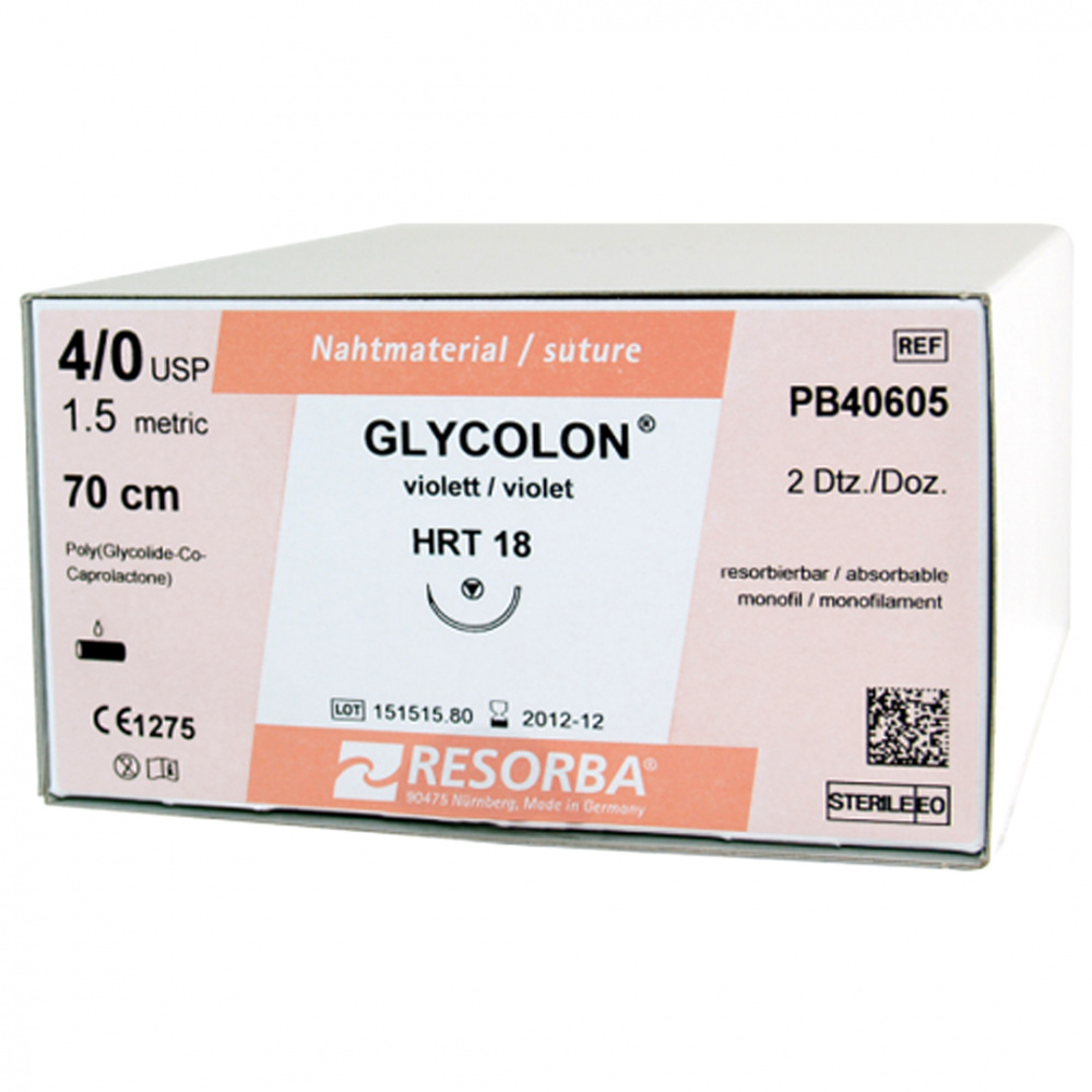 Гликолон фиол. M1 (5/0) 45см DSM 13 , 24шт PB41503