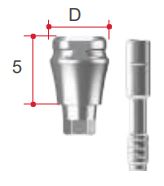 Формирователь десны сканируемый AO, D= 5.0 mm H=5.5 mm