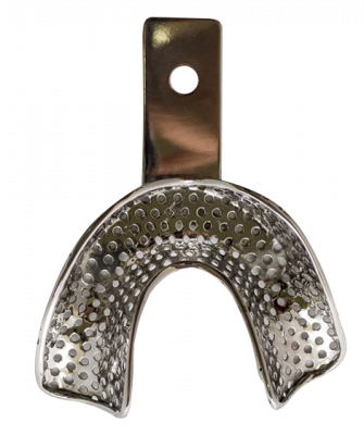 Слепочная ложка для нижней челюсти перфорированная