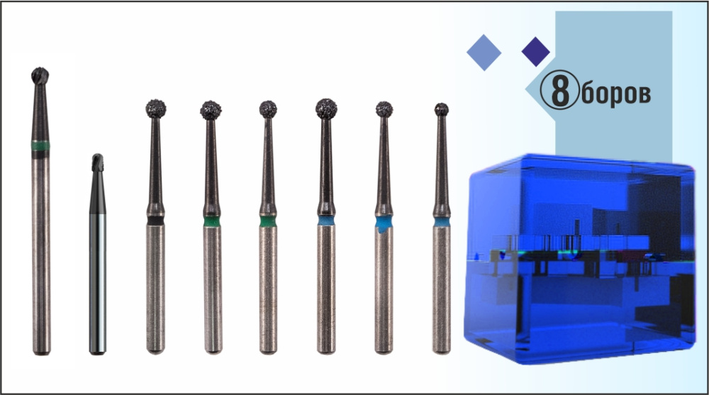 Набор боров IQdent для апикотомии